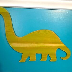 Wooden Dinosaur Wall Artist